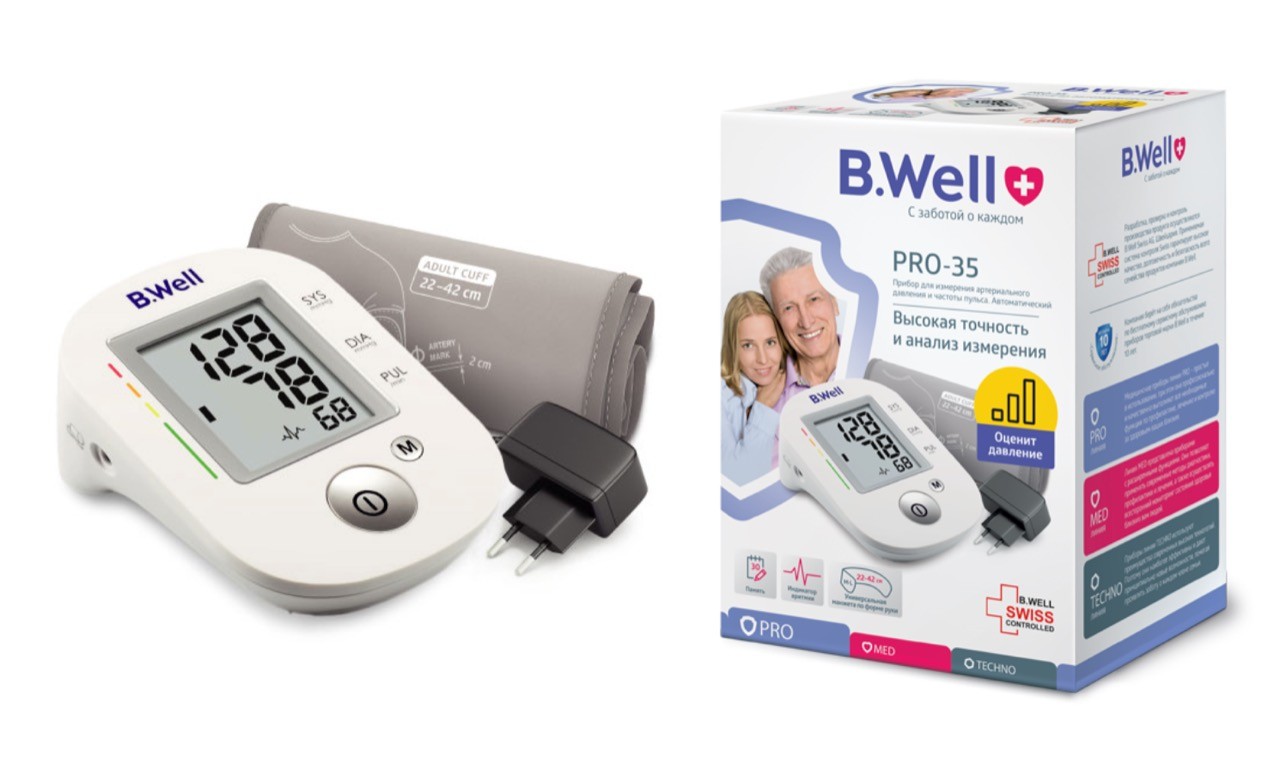 Тонометр автоматический B.Well PRO-35 Тонометр автоматический B.Well PRO-35 фото
